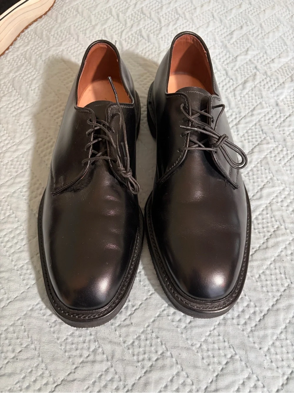 Allen Edmonds Black Leather Derby Shoes